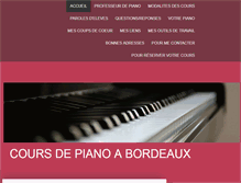 Tablet Screenshot of cours-piano-bordeaux.com